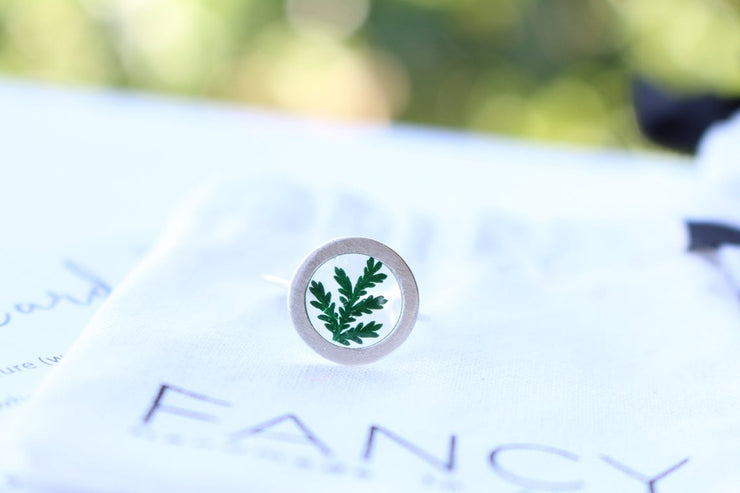 Fancy Pressed Fern Ring