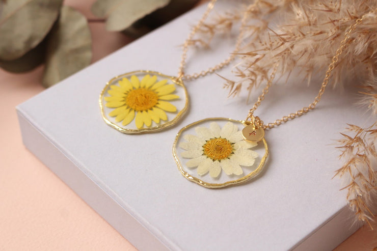 Fancy Pressed Flower Necklace