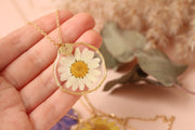Fancy Pressed Flower Necklace